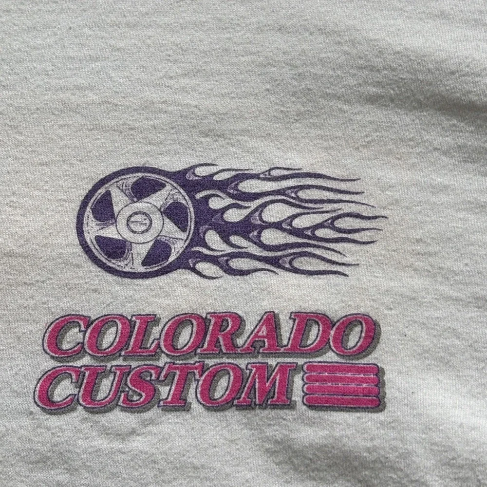 Vintage Colorado Custom Americruise '99 Auto Graphix T Shirt 3XL White Hotrods